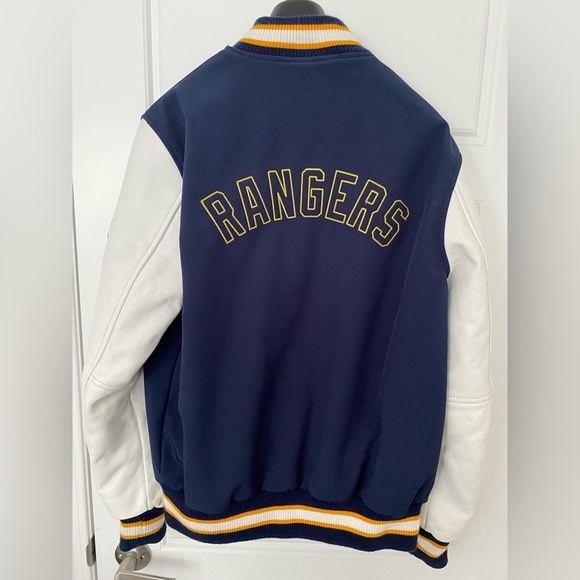 IRONHEAD Navy Blue Full Zip Long Sleeves Varsity Jacket in Medium - Picture 4 of 11